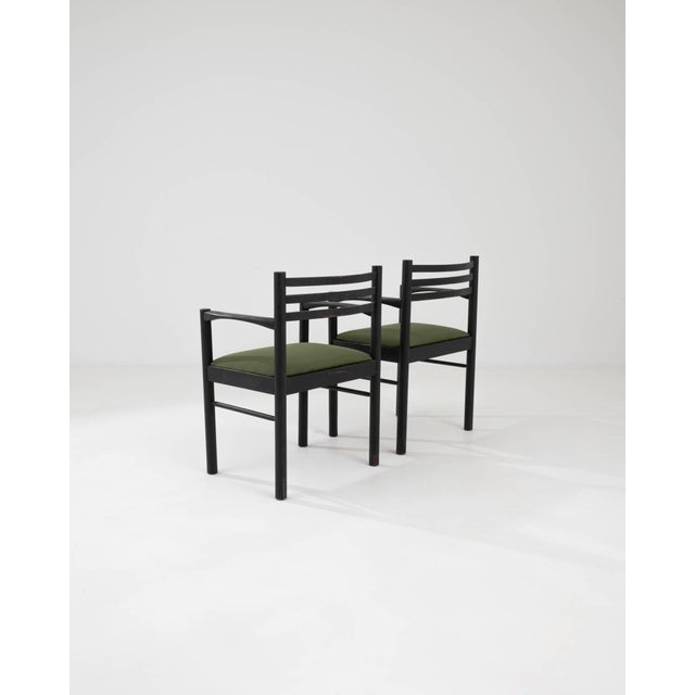 20th Century Czech Dining Chairs With Upholstered Seats, a Pair For Sale In Greensboro - Image 6 of 9