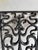 Metal Vintage Wrought Iron Grilles Ornamental Scrollwork, Set of 2 For Sale - Image 7 of 9