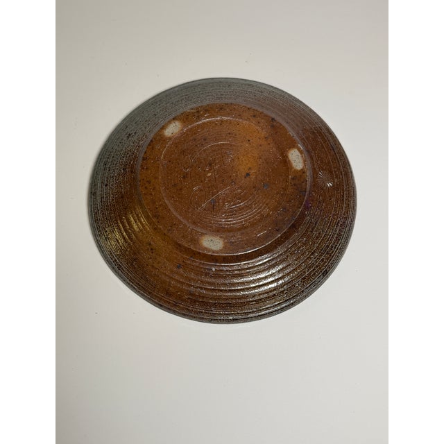 Otto and Vivika Heino Vivika and Otto Heino Studio Pottery Bowl / Plate 8.75" For Sale - Image 4 of 4