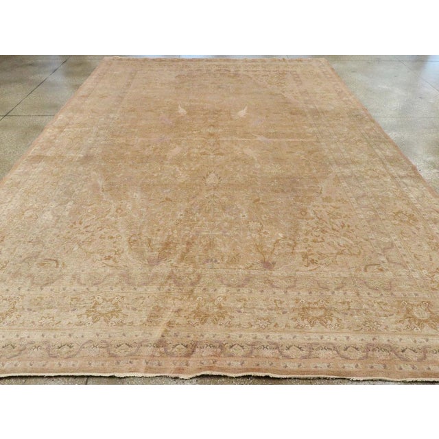 Early 20th Century Galerie Shabab Collection Early 20th Century Handmade Turkish Silk Herekeh Room Size Carpet For Sale - Image 5 of 10