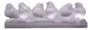 Sparrows by René Lalique, 1933, Set of 6