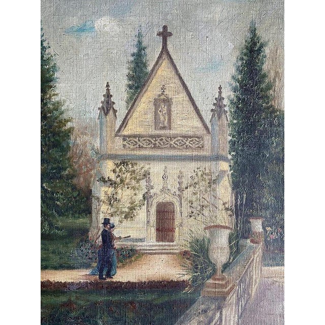 Artist: Gaston Villechanaux Period: 19th century Style: Other Style Condition: Good condition Material: Oil painting...