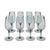 A chic set of eight 1960s crystal goblets in a color that can only be described as “smokey sapphire”. Light catches hints...