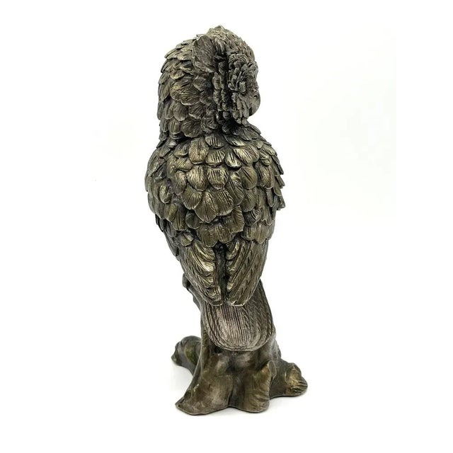 1930s Art Deco Metal Owl For Sale - Image 5 of 12