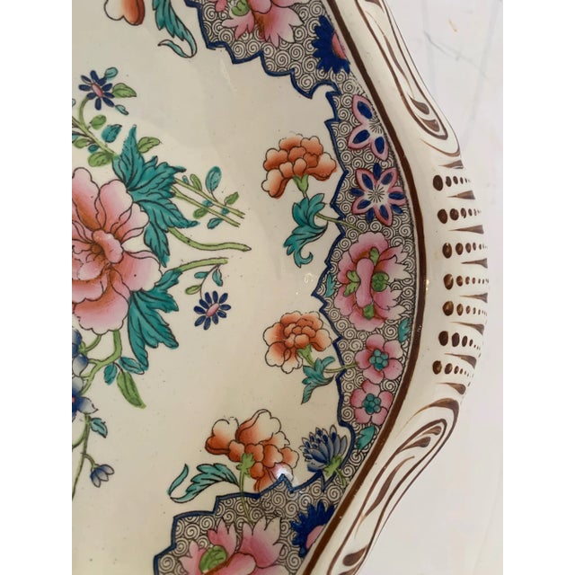 Spode English Antique Spode Clamshell Serving Dish For Sale - Image 4 of 9