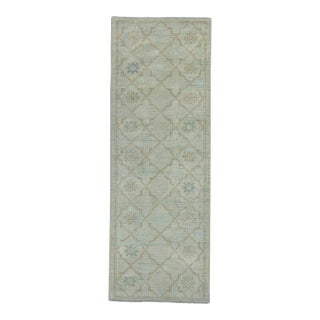 Turkish Oushak Rug 2'11" x 8'2" #17830 For Sale