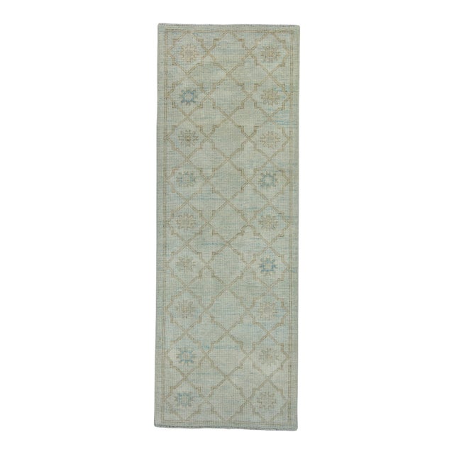 Turkish Oushak Rug 2'11" x 8'2" #17830 For Sale