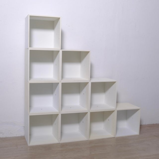 Original Modular Cube Bookcase, 1970s, Set of 10 For Sale - Image 3 of 18