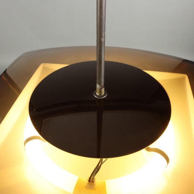 Vintage Methacrylate Ceiling Lamp from Stilux, 1960s For Sale - Image 5 of 15