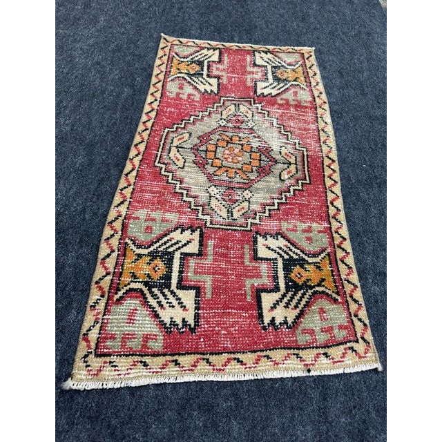 Turkish Yastik Rug 1'7" x 3'1" For Sale - Image 4 of 5