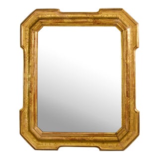 Late 19th Century Italian Giltwood Framed Mirror For Sale