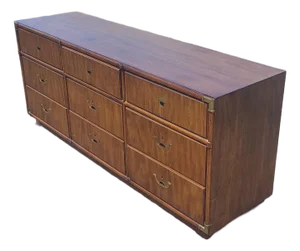 Vintage Drexel Campaign Style Dresser