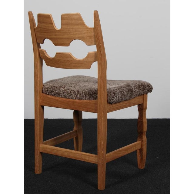 Not Yet Made - Made To Order Razorblade Dining Chair in Oak by Henning Kjærnulf, Denmark, 2023 For Sale - Image 5 of 8