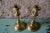 1940s Golden Metal Candleholders, 1940s, Set of 2 For Sale - Image 5 of 8