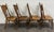 Wood Antique Oak Pressed Back Barley Twist Dining Chairs - Full Set of 4 For Sale - Image 7 of 10