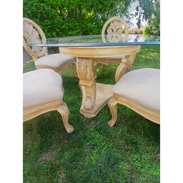 Vintage Italian Renaissance 5pc Dining Set For Sale - Image 13 of 17