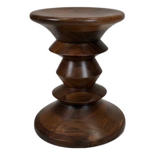 Eames for Herman Miller Time-Life Stool, Model C, Solid Walnut, 1960 Design For Sale