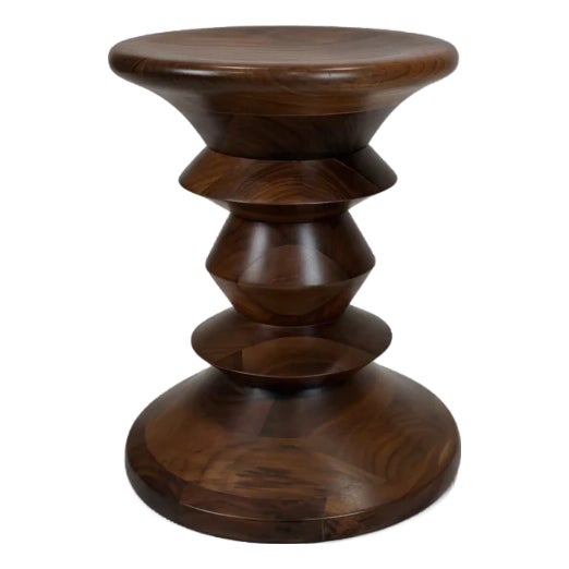 Eames for Herman Miller Time-Life Stool, Model C, Solid Walnut, 1960 Design For Sale