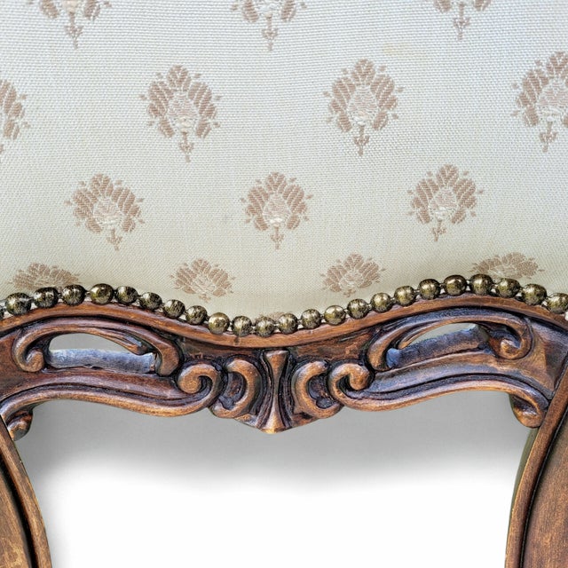 Antique French Queen Ann Style Château Mahogany Dining Chairs, Early 20th Century, Set of 4 For Sale - Image 5 of 11