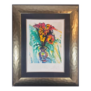 Dali Fleurs Surrealistes Gala's Bouquet H/Sig Number Dali Archives Certified Art For Sale