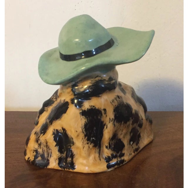 Early 20th Century 1920s Henri Delcourt Boulogne-Sur-Mer French Art Deco Porcelain Figural Inkwell or Pen Stand For Sale - Image 5 of 12