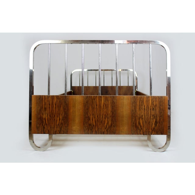 Bauhaus Single Beds, Czechoslovakia, 1930s, Set of 2 For Sale - Image 9 of 18