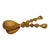 Early 20th Century Maasai Olivewood Serving Spoon and Fork Set Kenya For Sale