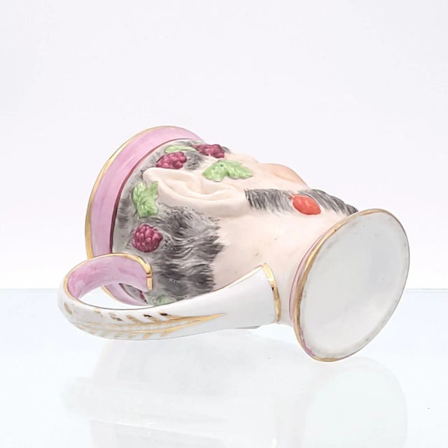 Mauve Bacchus English Porcelain Cup With Various Glazes Circa 1840. For Sale - Image 8 of 12
