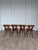 1970s Vintage Tyrolean Dining Chairs with Red Fabric Seats, 1970s, Set of 4 For Sale - Image 5 of 18