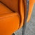 Milo Baughman Mid Century Chrome and Orange Velvet For Sale - Image 9 of 12