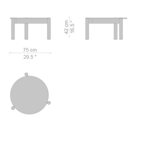 Marble Center Table with Interchangeable Top by Charlotte Perriand for Cassina For Sale - Image 10 of 11