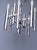 Metal Mid-Century Chrome Tubes Chandelier Ceiling Lamp by Gaetano Sciolari For Sale - Image 7 of 12