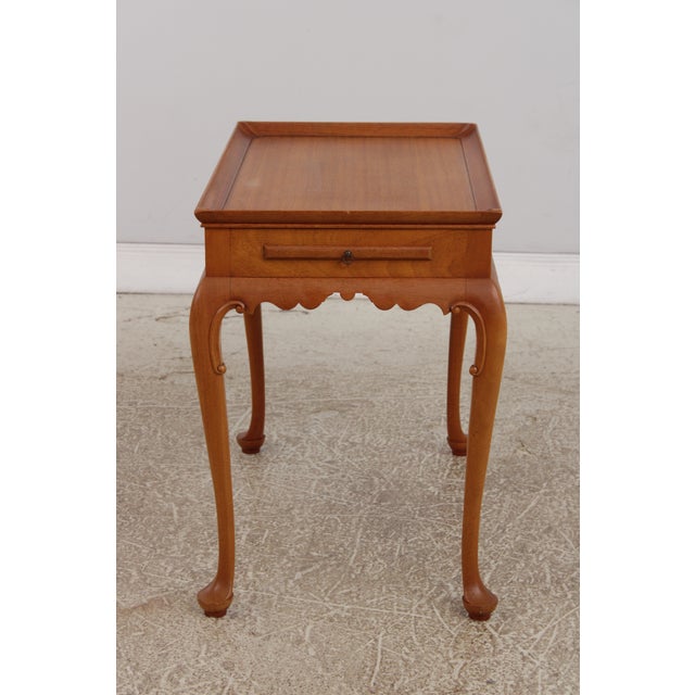 Bench Made Hand Crafted Mahogany Tea Table For Sale - Image 14 of 14