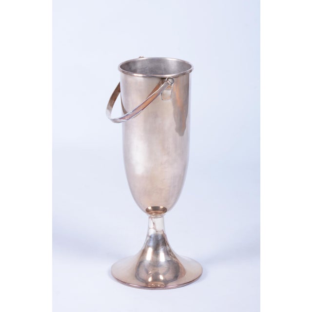 Art Deco Standing Champagne Cooler in Silver-Plated Metal, France, 1920s For Sale - Image 14 of 14