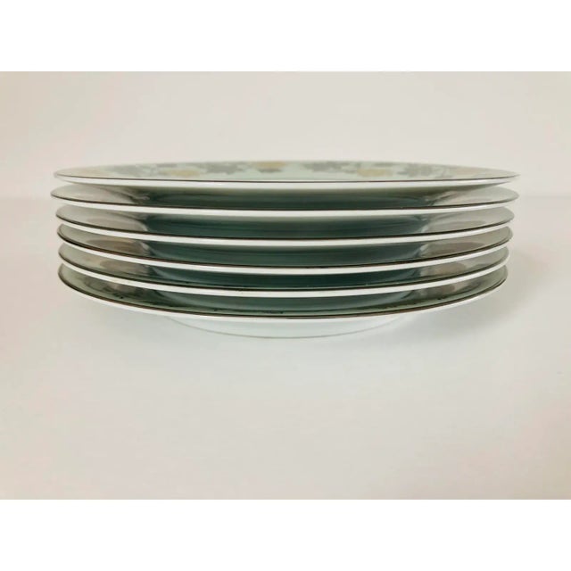 Traditional Mid-Century Noritake (5487) Silvine Dinner Plates S-6 For Sale - Image 3 of 5