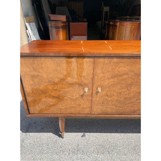 1940s French Art Deco Exotic Mahogany Buffet or Sideboard Chairish