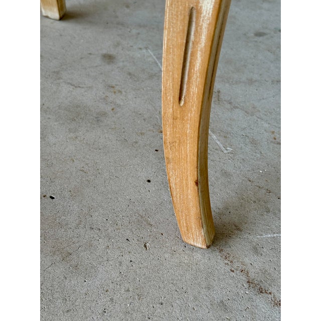 Mid-20th Century Carved Wood Venetian Shell Grotto Style Armchair With Original Velvet Upholstery For Sale - Image 9 of 12