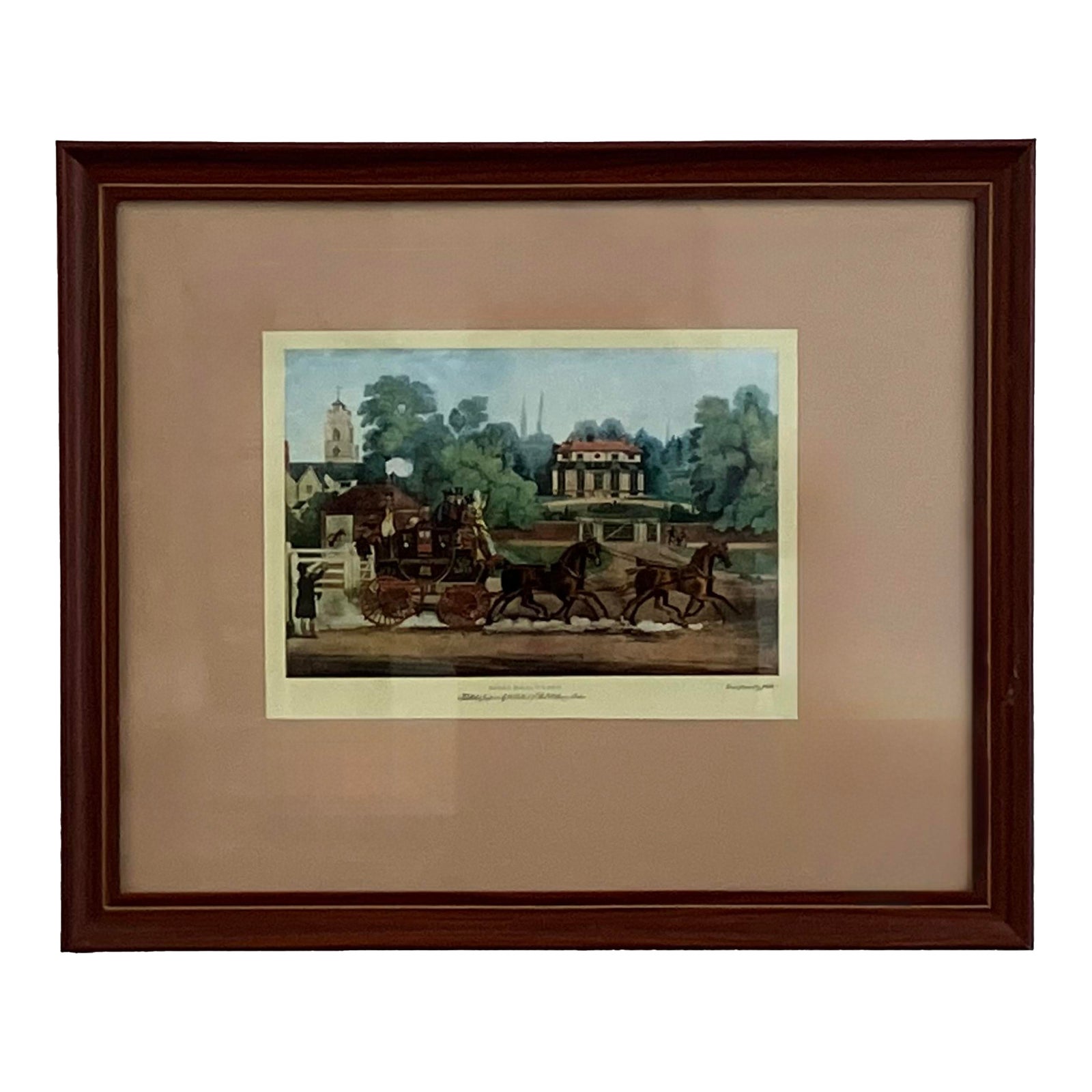 Stagecoach LeedsCityLink ロール紙 広告入り Vintage Currier & Ives Print – The Royal Mail Coach Horse-Drawn