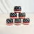 Vintage Americana Arts & Crafts Boho Chic Painted Wood Flag Motif Napkin Rings - Set of 6 - 4th of July For Sale - Image 6 of 14