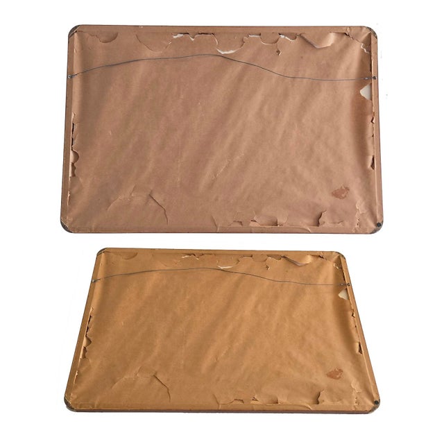 Aldo Tura 1960s Rosewood Art Frame With Burled Wood Corner Accents For Sale - Image 4 of 13