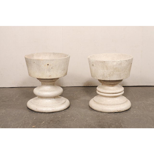 Mid 20th Century Pair of Large Pedestal Garden Planters For Sale - Image 10 of 13