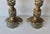 Vintage Altar Size Pierced Brass Floor Candlestick Holders Ornate Reticulated Design Mid Century For Sale In Miami - Image 6 of 15
