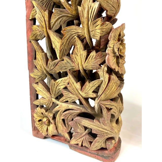 Mid 18th Century Architectural Elements Temple Wooden Carving - a Pair For Sale In San Francisco - Image 6 of 8