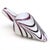Murano Vintage Silver Flecks Purple Fenicio Pulled Feather Italian Art Glass Mid Century Decanter For Sale In Orlando - Image 6 of 6