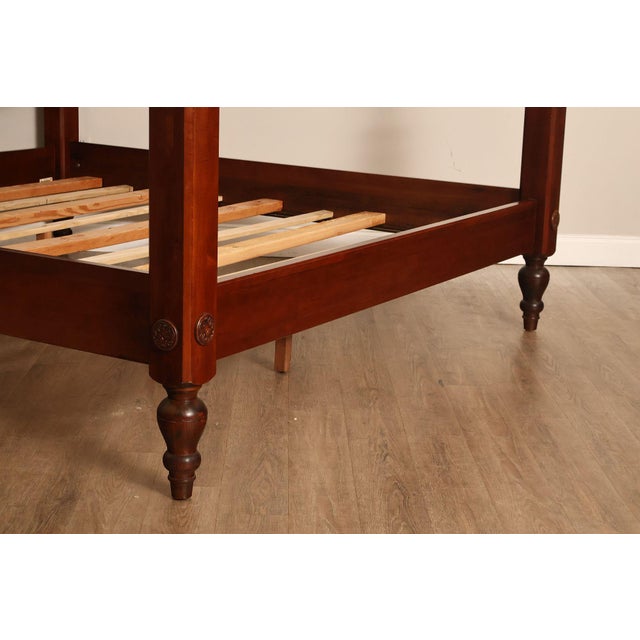 Brown Ethan Allen 'British Classics' King Poster Bed For Sale - Image 8 of 18