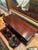 Queen Anne style cherry wood coffee table with cabriole legs. MInor scratches on surface. Unknown manufacturer. Believed...