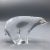Transparent Clear Crystal Sculpture of a Polar Bear For Sale - Image 8 of 8