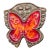 Vintage Treasure Craft Butterfly Trinket Tray For Sale