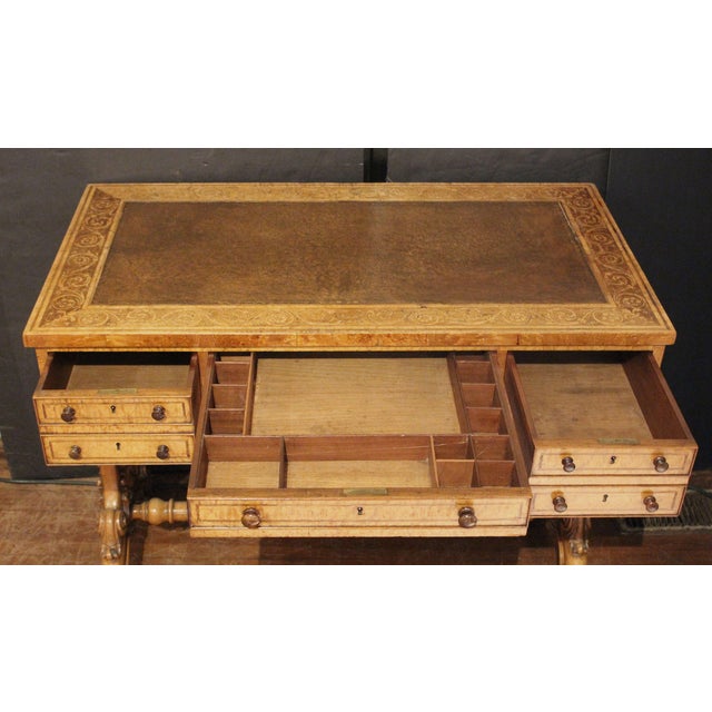 Circa 1825-35 Regency-William IV Period English Writing Table Desk For Sale In Raleigh - Image 6 of 10