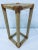 1970s Rattan and Raffia Pedestal Table With Glass Inserts For Sale - Image 5 of 13
